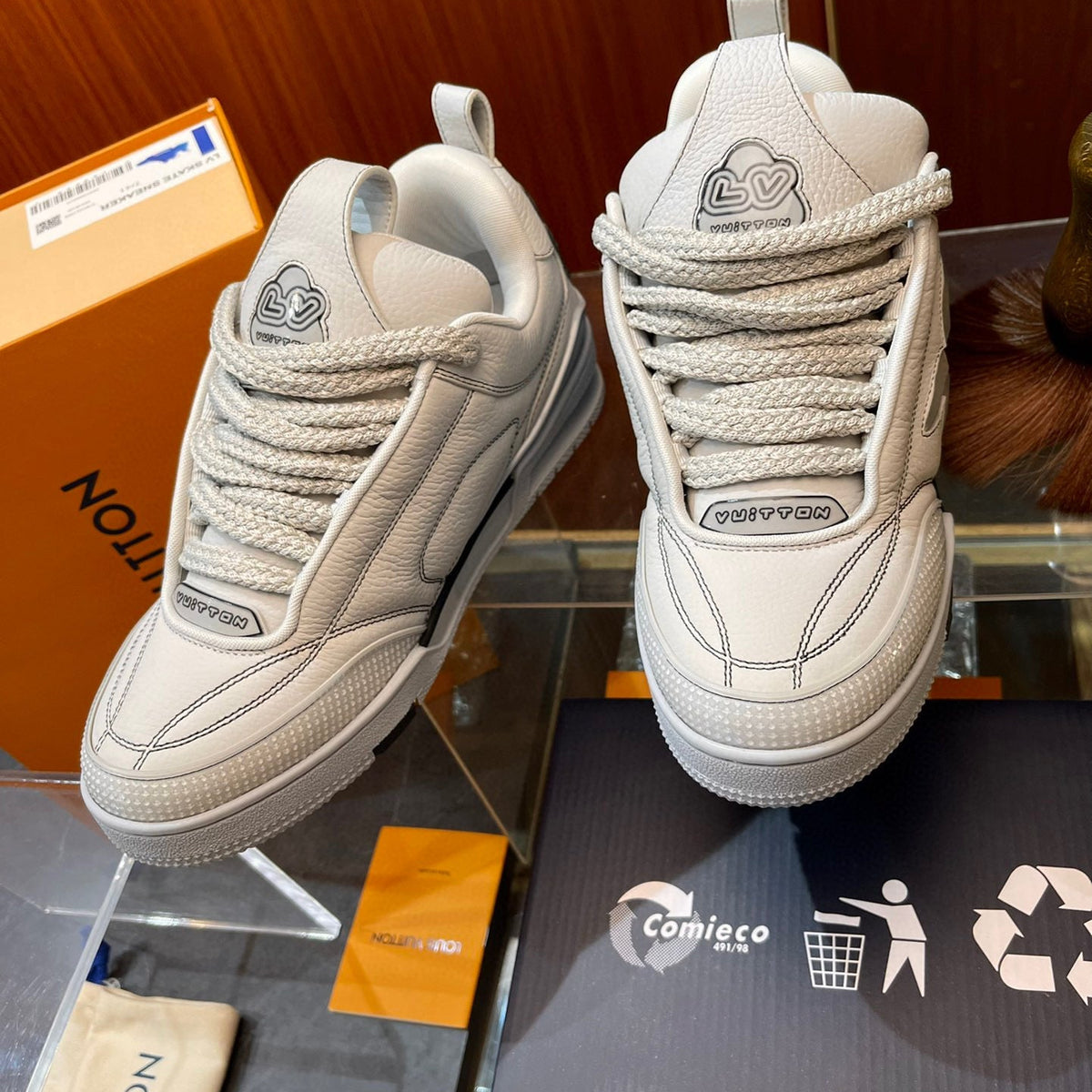Louis Vuitton Shoes- Louis Vuitton Lou Trainers Premium Designer Casual Shoes