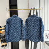 Front view of Gucci Denim Overshirt premium shirt