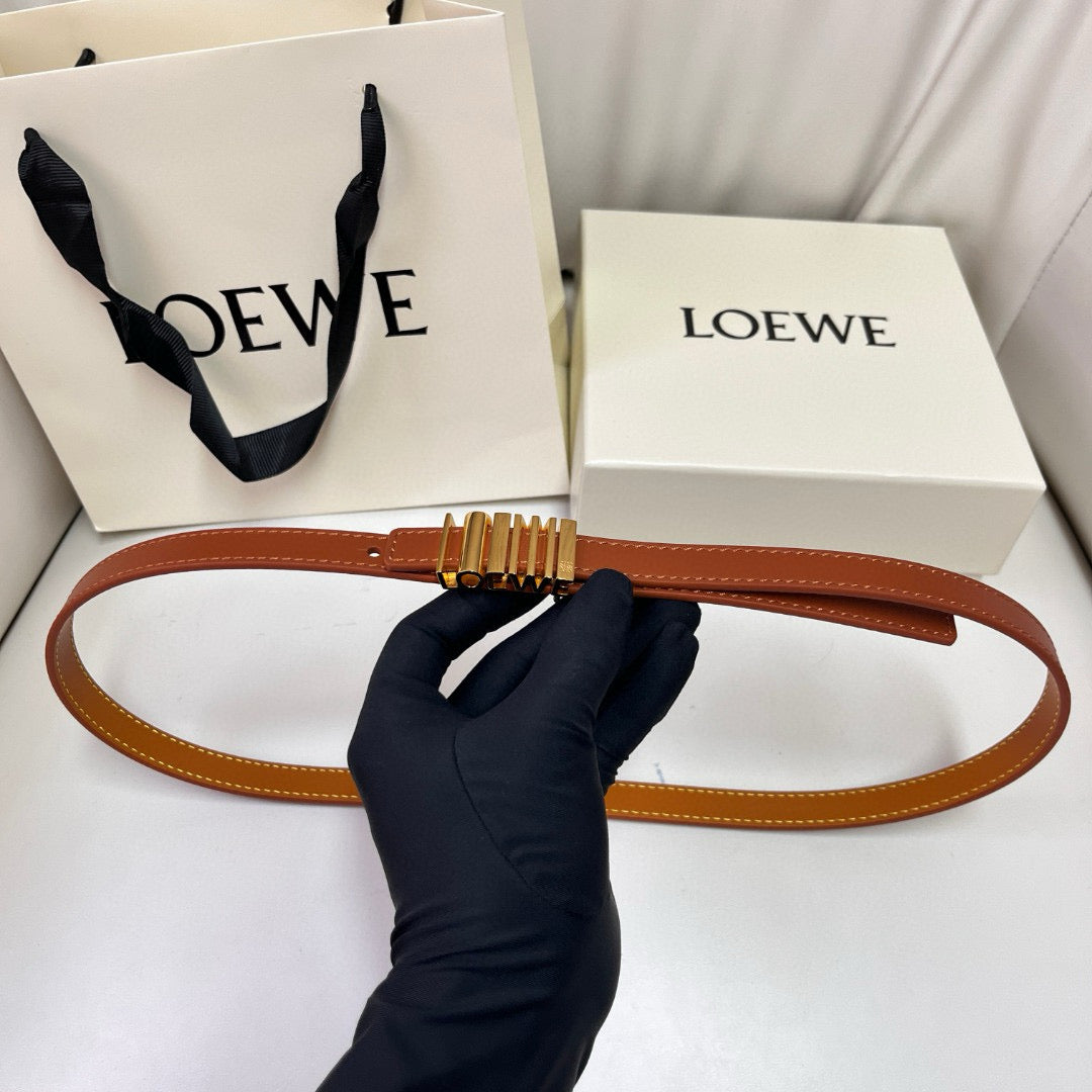 Belts- Loew Belt 1.5 Cm Premium Leather Designer Belt