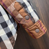 Close-up of Burberry designer clothing craftsmanship