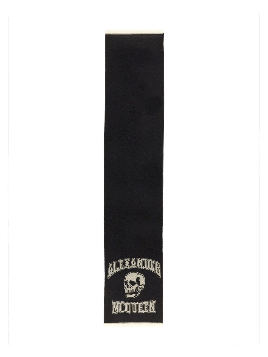 Alexander McQueen Scarves? Alexander Mcqueen Men Skull Scarf Luxury Designer Silk Scarf