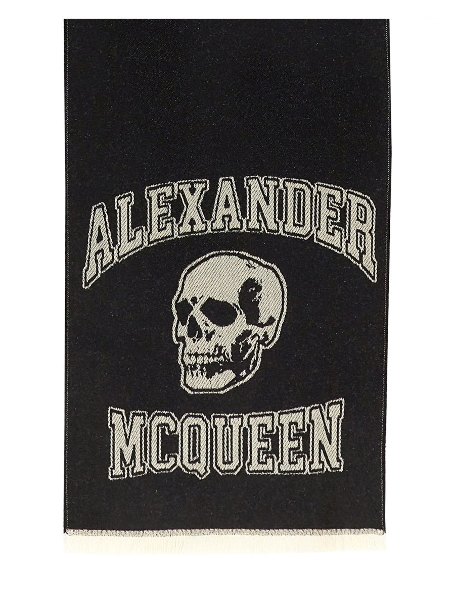 Alexander McQueen Scarves? Alexander Mcqueen Men Skull Scarf Luxury Designer Silk Scarf