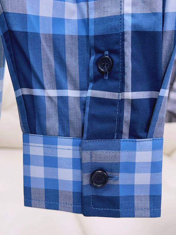 Close-up of Burberry designer clothing craftsmanship