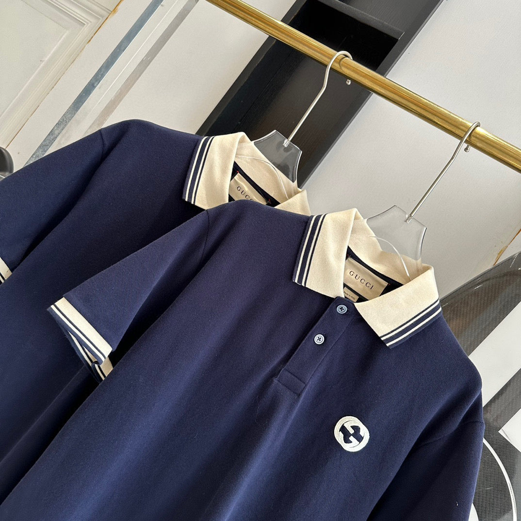 Gucci Polo Shirts- Gucci Polo Shirt Classic Designer Cotton Polo Shirt