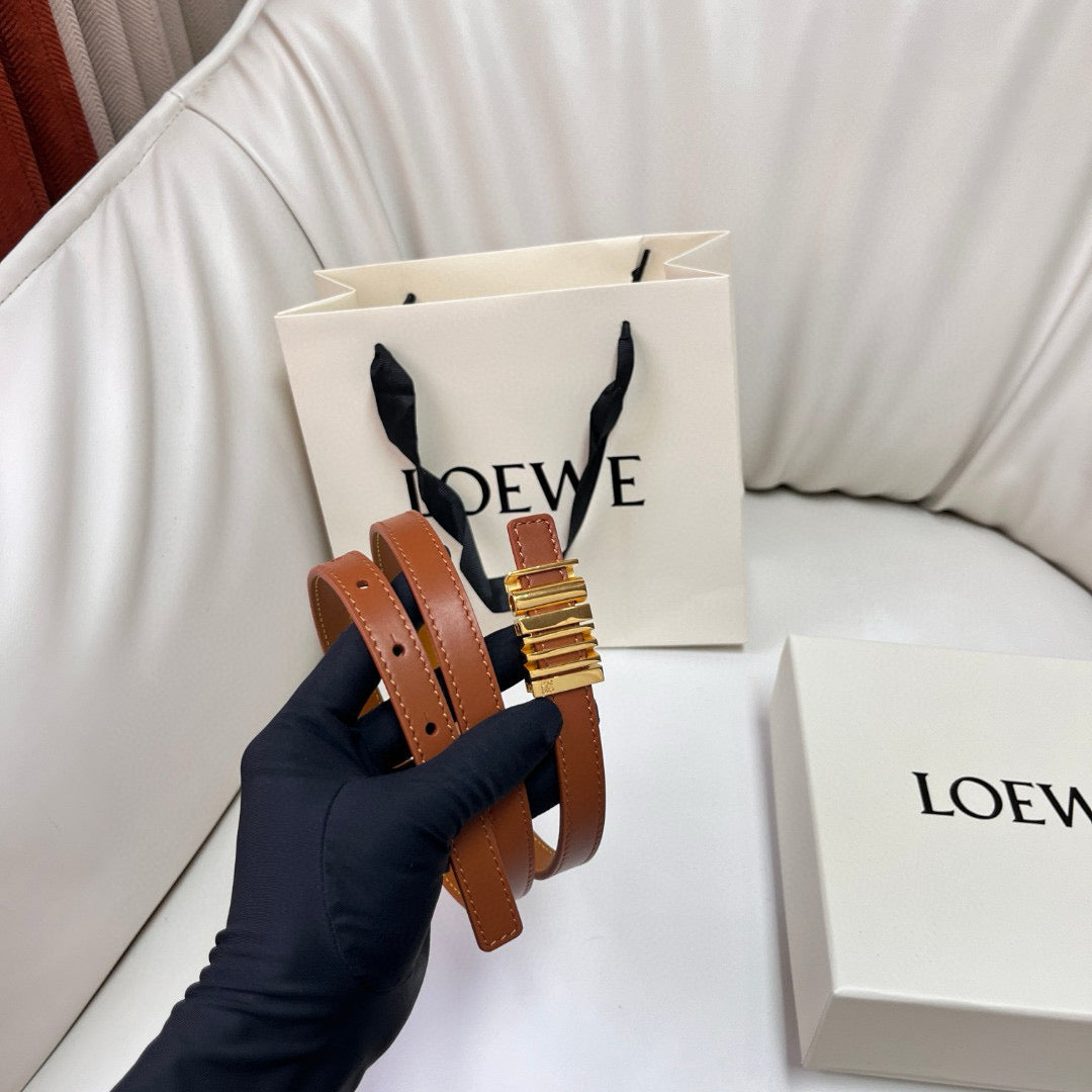 Belts- Loew Belt 1.5 Cm Premium Leather Designer Belt