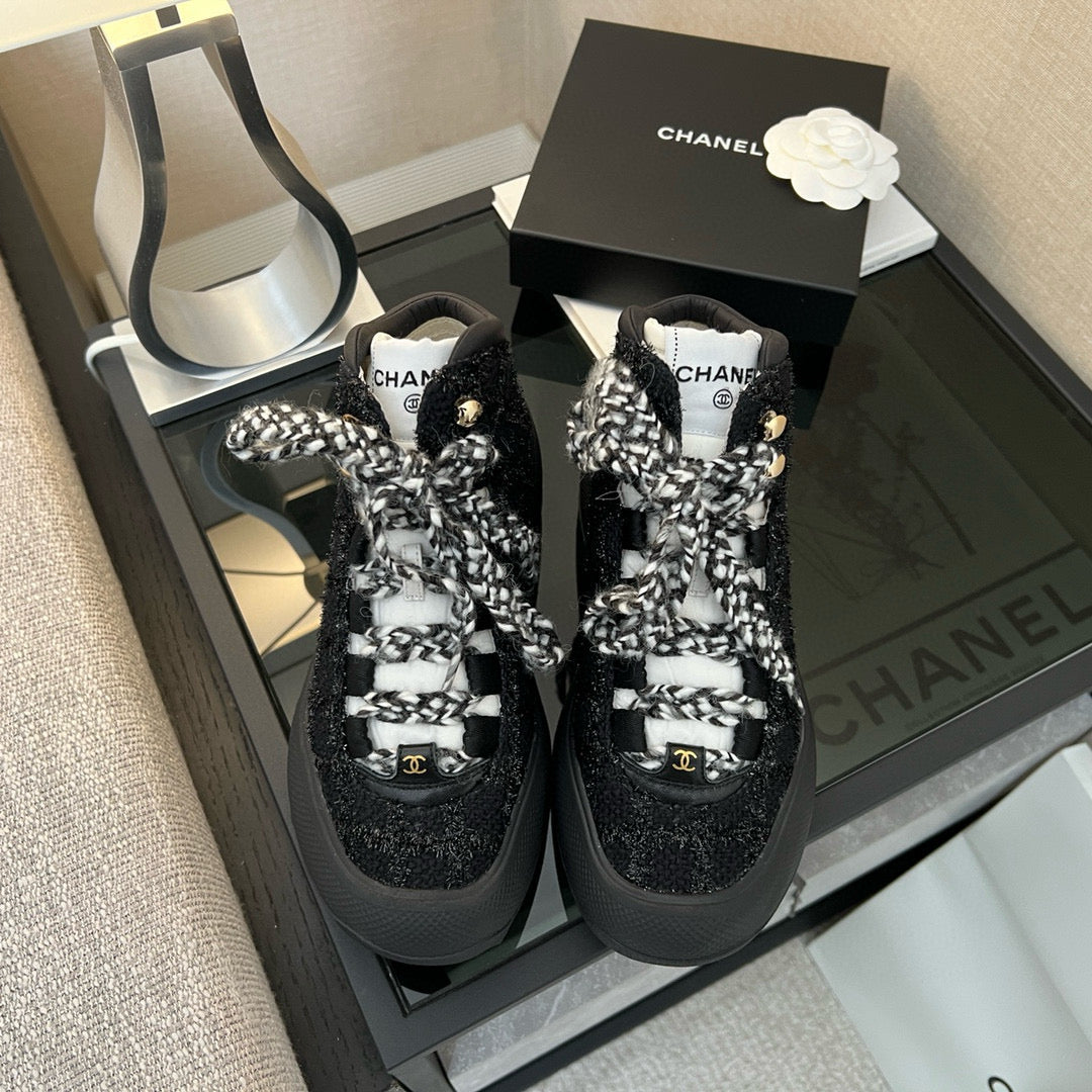 Chanel Shoes- Chanel Trainer Boots Comfortable Everyday Designer Shoes