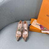 Louis Vuitton Tan Low-Top Sneakers - Toe Detail View