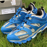 Balenciaga White Low-Top Sneakers - Angled View