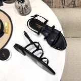 Close-up of Saint Laurent shoes craftsmanship