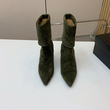 Close-up of Saint Laurent shoes craftsmanship