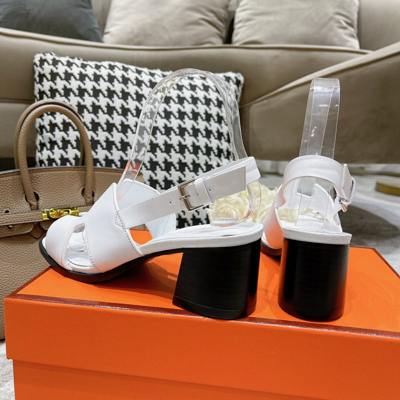 Hermes shoes Style 316 - front view, statement logo accent (alternate angle)