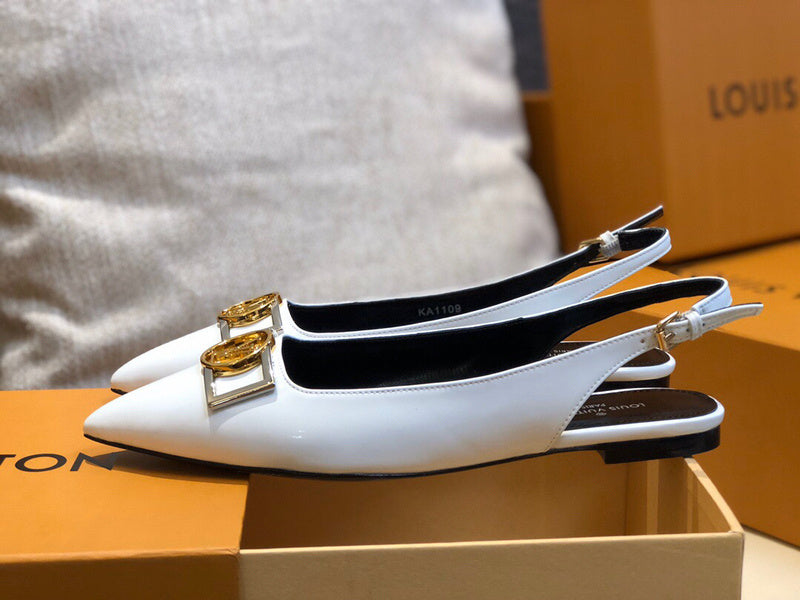 Close-up of Louis Vuitton shoes craftsmanship