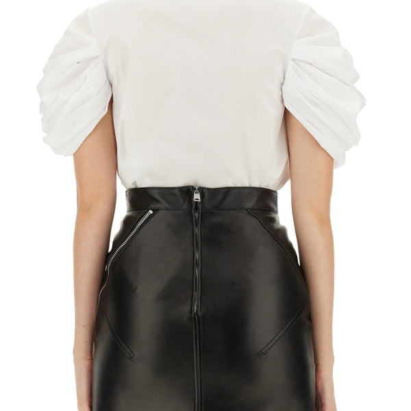 Alexander McQueen tee shirts side profile designer luxury fashion