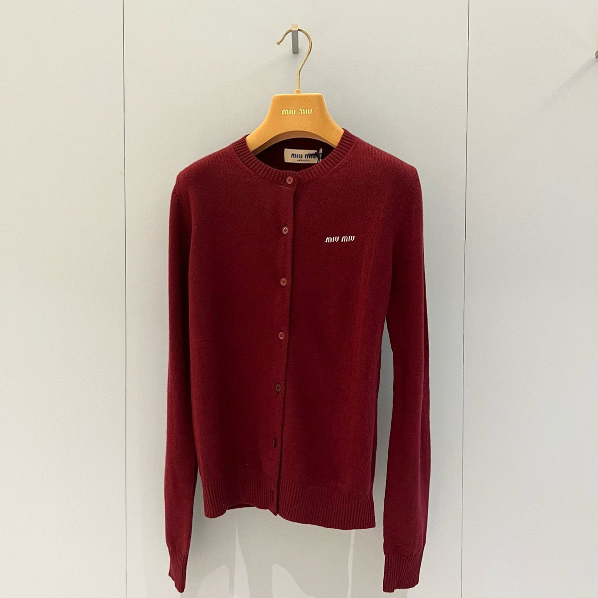 Sweaters- Miu M Cardigan Luxury Designer Knit Sweater