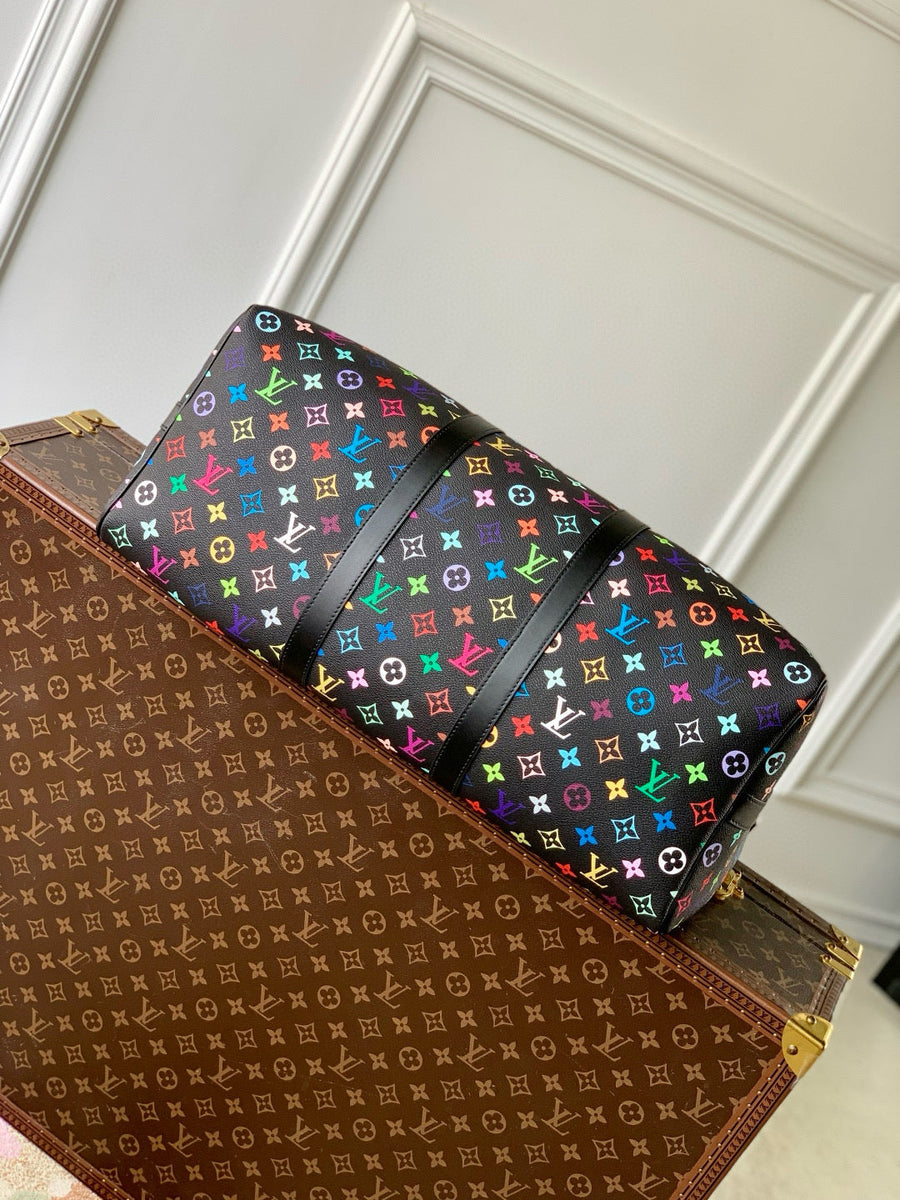 Louis Vuitton Bags- Louis Vuitton Lou x Murakami Keepall 50 Bag Luxury Designer Leather Handbag