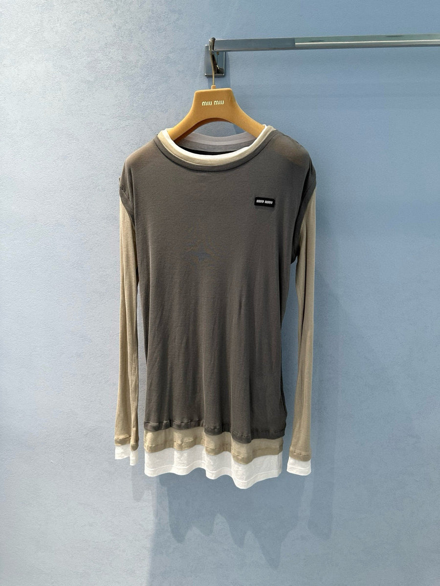 Tops- Miu M Top Elegant Everyday Designer Top