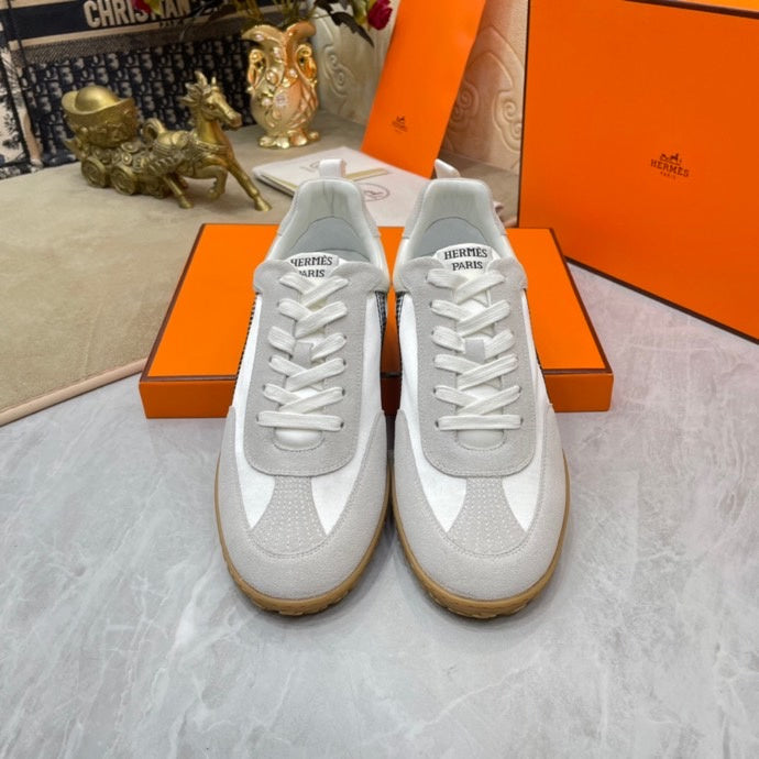 Hermès Camel Pointed-Toe Flats - Studio Shot