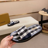 Burberry Black Bow-Detail Flats - Full Silhouette View