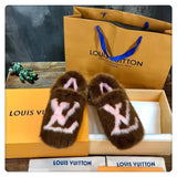 Close-up of Louis Vuitton shoes craftsmanship