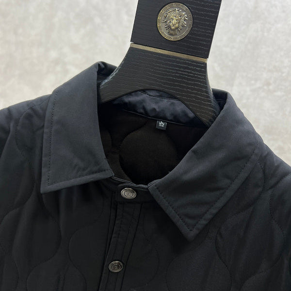 Close-up of Burberry designer clothing craftsmanship