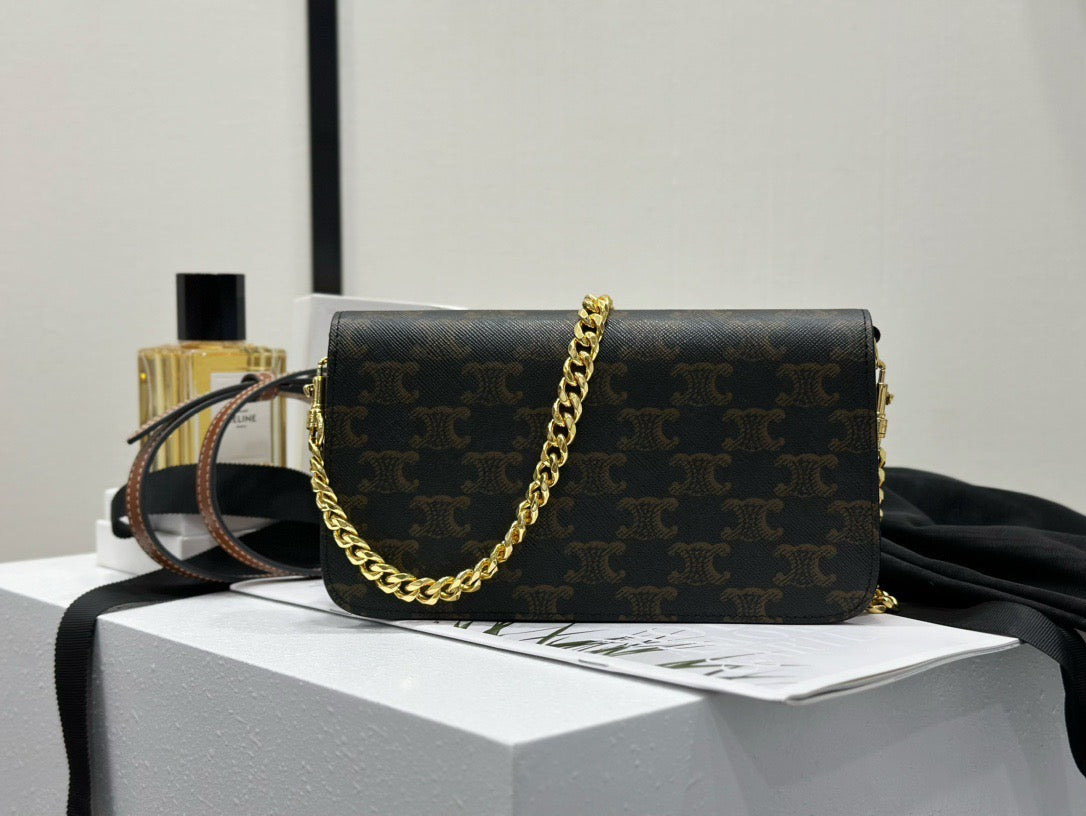 Bags- Cel Multipochette In Triomphe Canvas Bag Luxury Designer Leather Handbag