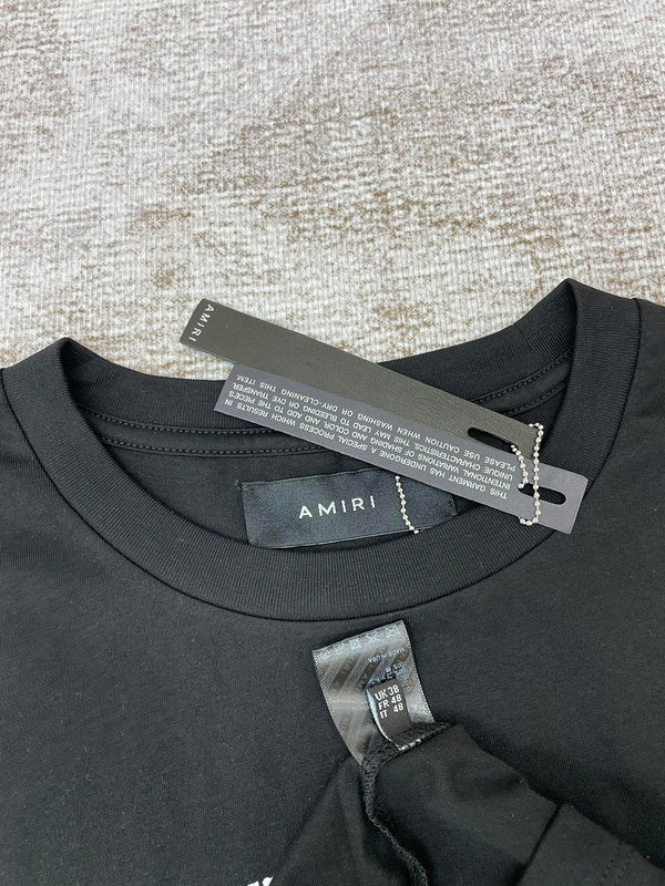 Amiri luxury t-shirt detail shot