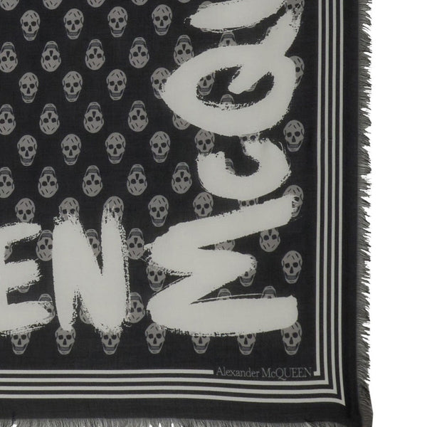 Alexander McQueen Scarves? Alexander Mcqueen Men Graffiti Biker Scarf Elegant Everyday Designer Scarf