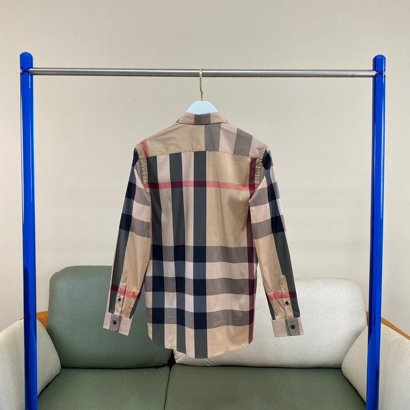 Close-up of Burberry designer clothing craftsmanship