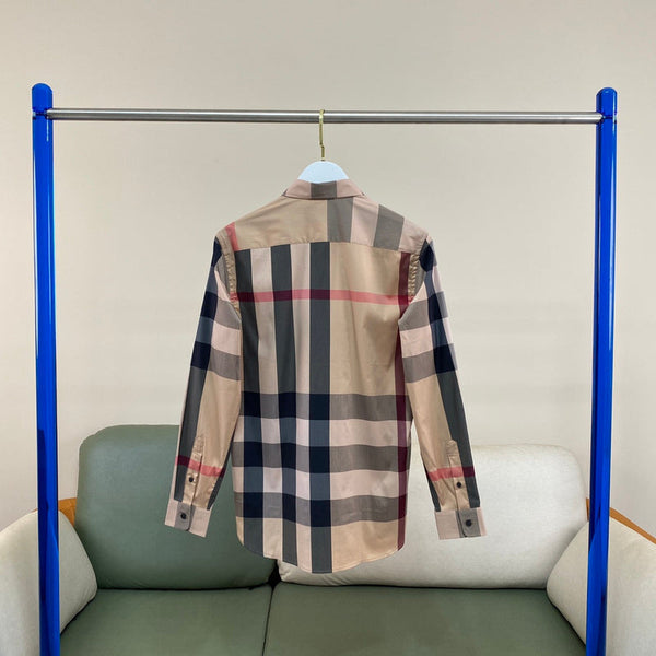 Close-up of Burberry designer clothing craftsmanship