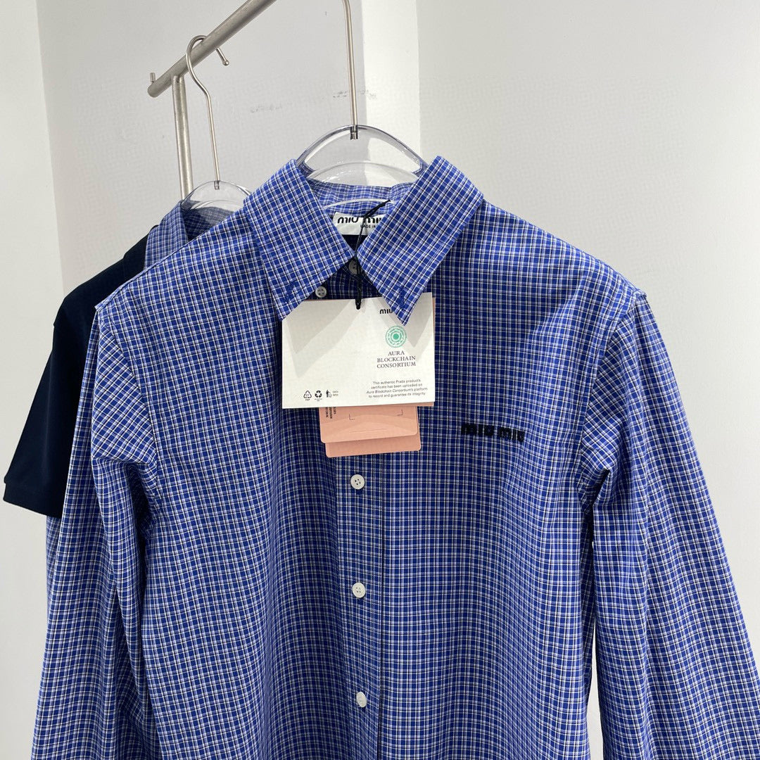 Tops- Miu M Shirt Premium Designer Casual Top