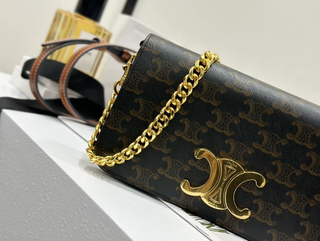 Bags- Cel Multipochette In Triomphe Canvas Bag Luxury Designer Leather Handbag