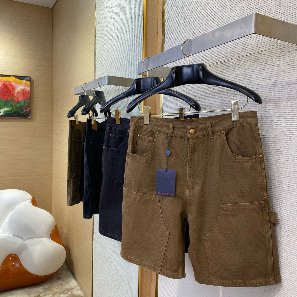 Louis Vuitton Jeans- Louis Vuitton Lou Denim Shorts Premium Designer Denim Jeans
