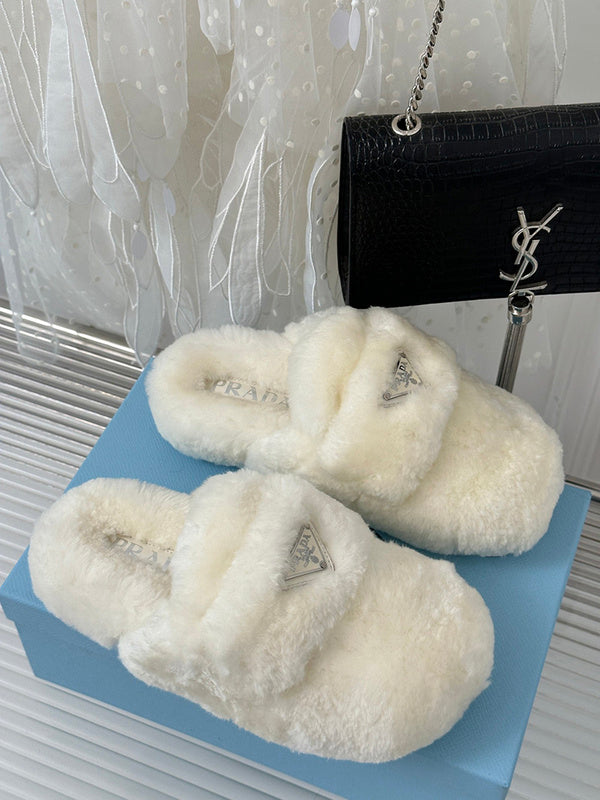 Close-up of Prada shoes craftsmanship