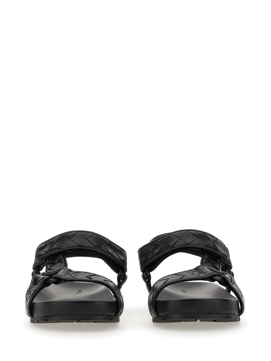 Bottega Veneta Shoes Bottega Veneta Men Leather Sandal Premium Designer Casual Shoes