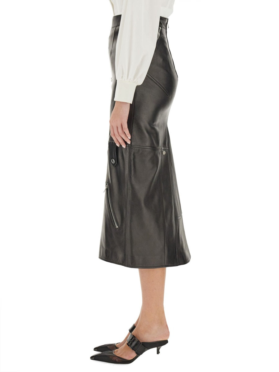 Alexander McQueen Skirts? Alexander Mcqueen Women Midi Skirt Elegant Designer Casual Skirt