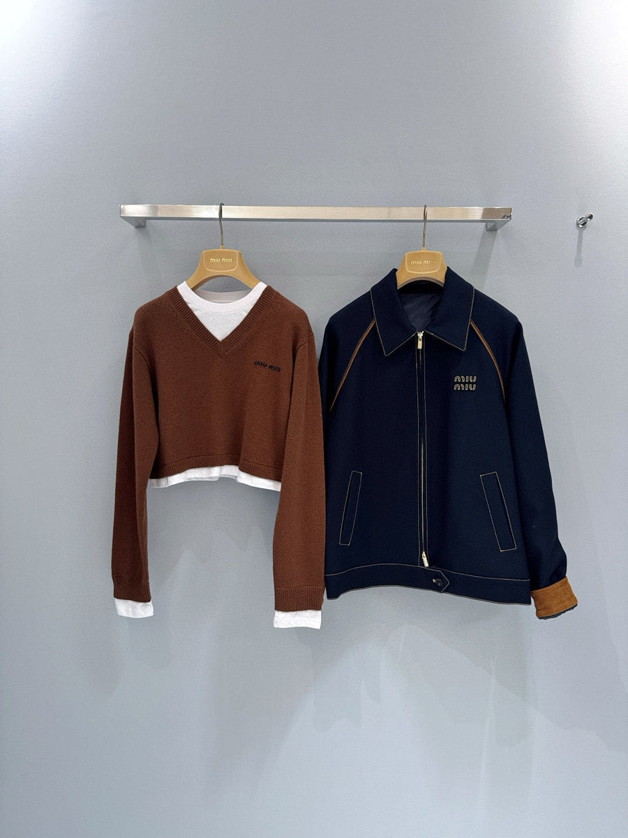 Sweaters- Miu M Jumper Luxury Designer Knit Sweater