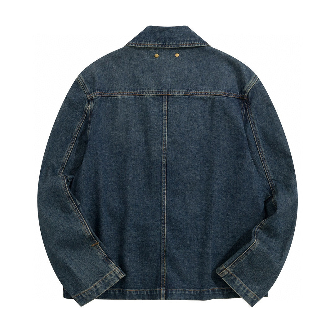 Louis Vuitton Jackets- Louis Vuitton Lou Denim Jacket Premium Casual Designer Jacket