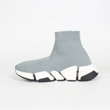 Balenciaga Red Chelsea Boots - Sole Detail View