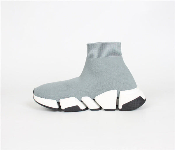 Balenciaga Red Chelsea Boots - Sole Detail View