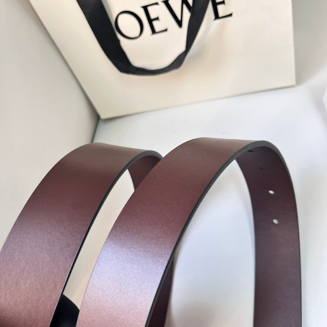 Belts- Loew Belt 3.5 Cm Premium Leather Designer Belt