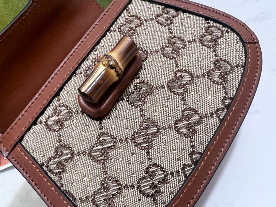 Back view of Gucci luxury Handbag with clean finishing