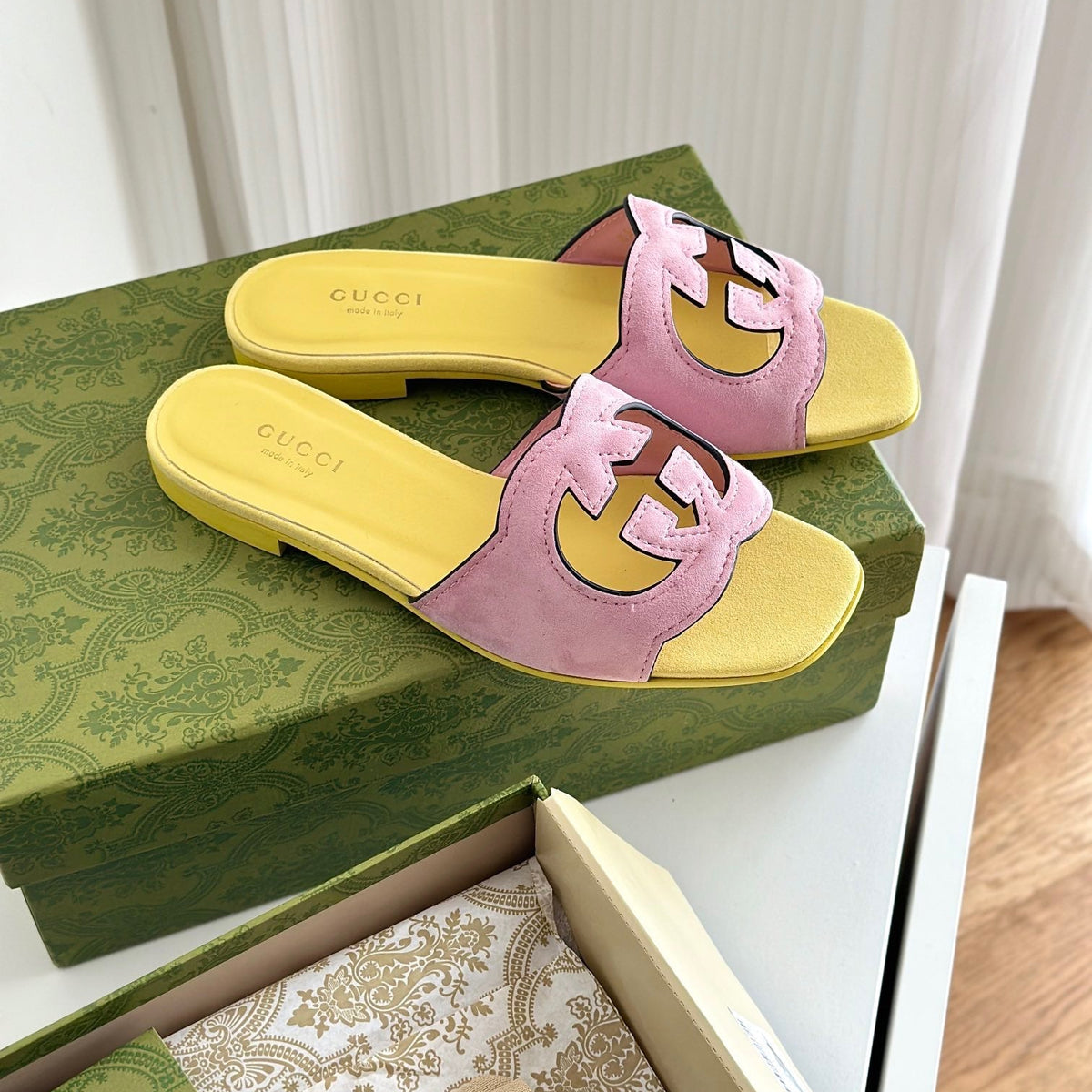 Gucci Shoes- Gucci Cut Out Sandals Comfortable Everyday Designer Shoes