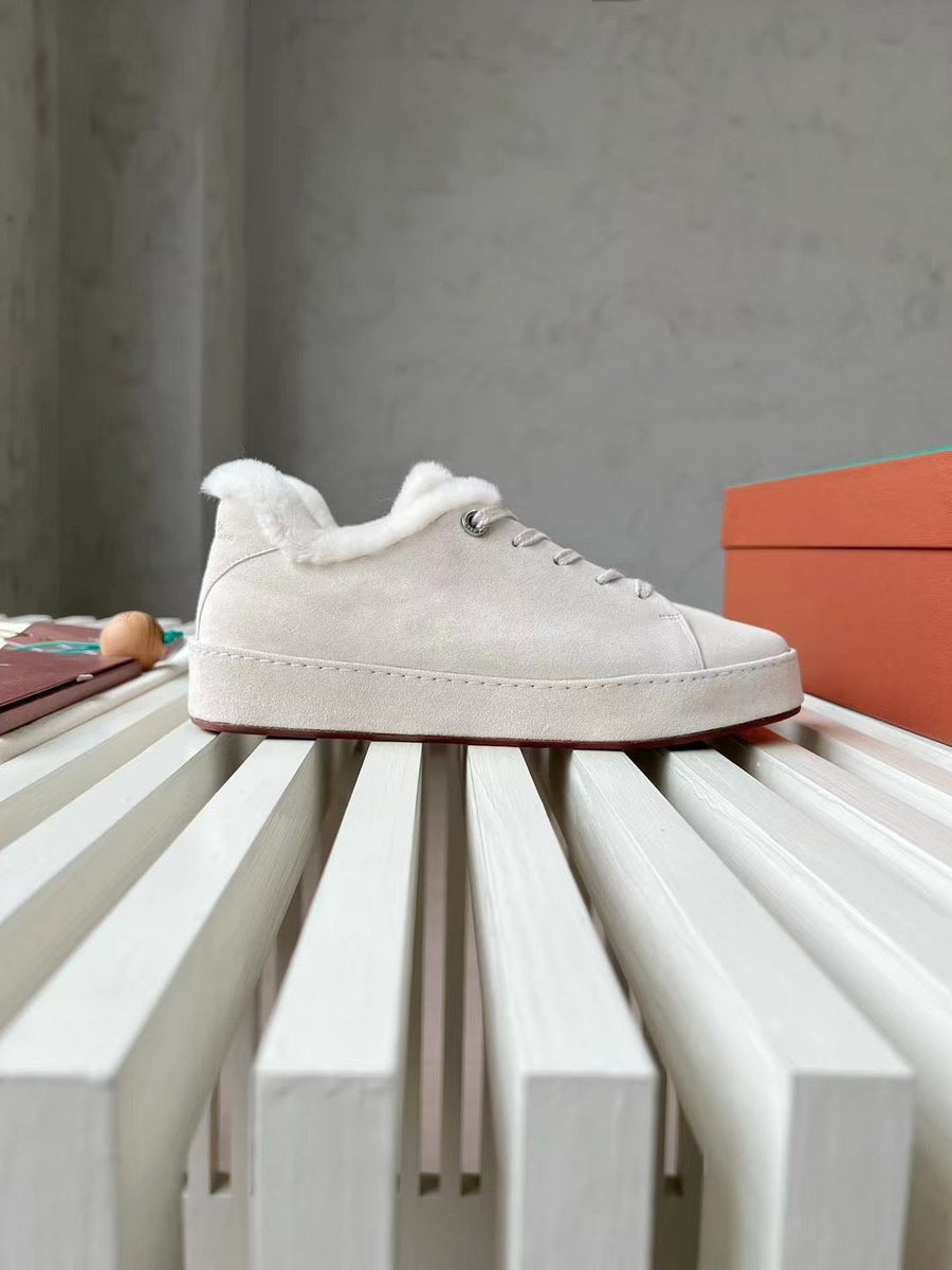 Shoes- Loro P Fur Nuages Sneakers Comfortable Everyday Designer Shoes