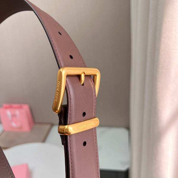 Belts- Miu M Belt 3.5 Cm Classic Everyday Designer Belt