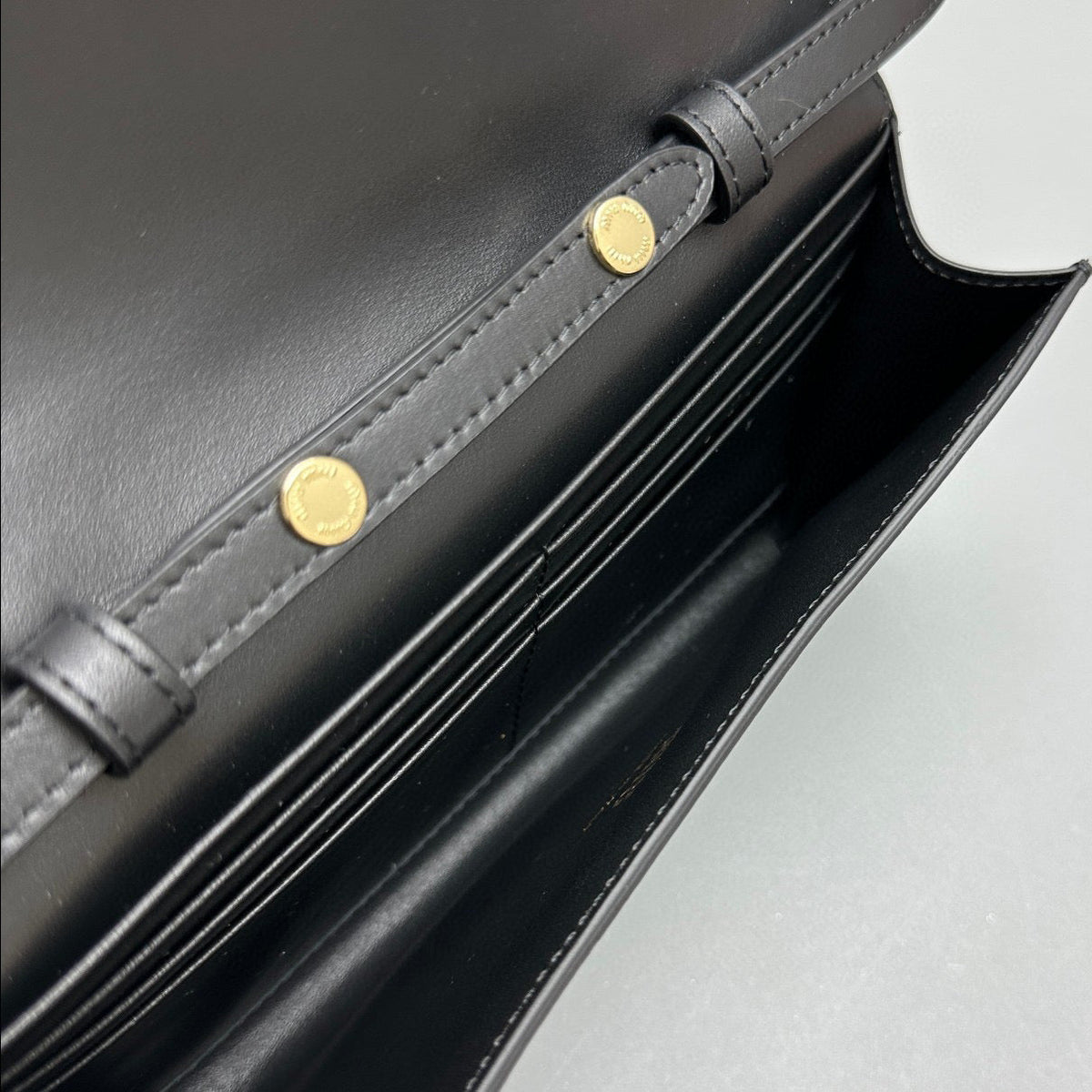 Wallets- Miu M Shoulder Strap Wallet Premium Leather Designer Wallet
