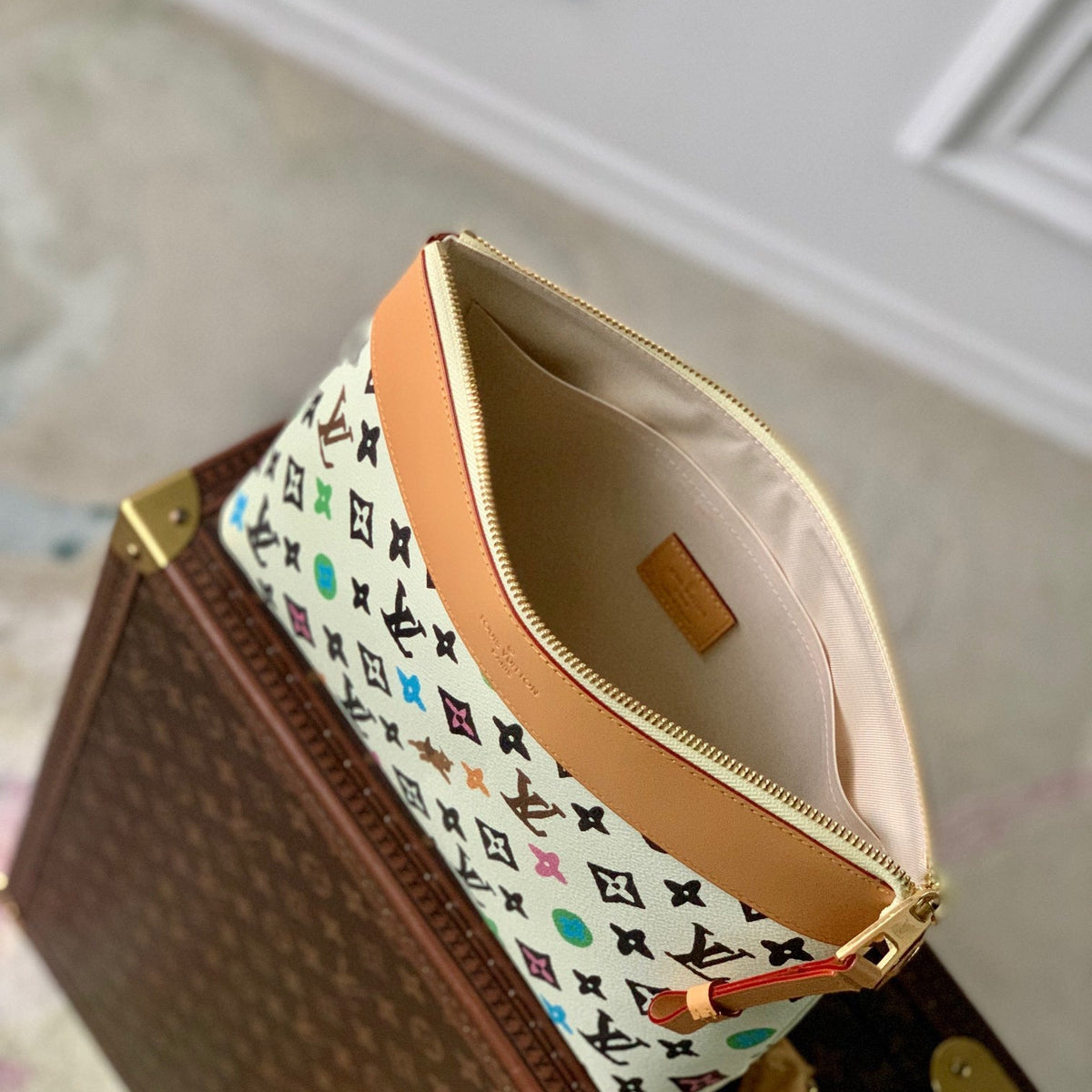 Louis Vuitton Bags- Louis Vuitton Lou Pochette Voyage Souple Pouch Premium Designer Shoulder Bag