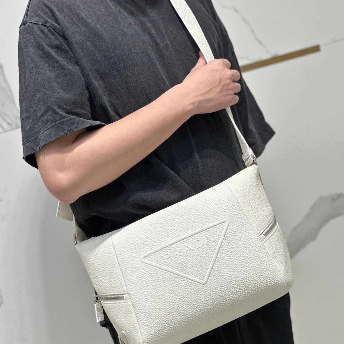 Bags- Pd Leather Bag With Shoulder Strap Elegant Everyday Designer Handbag