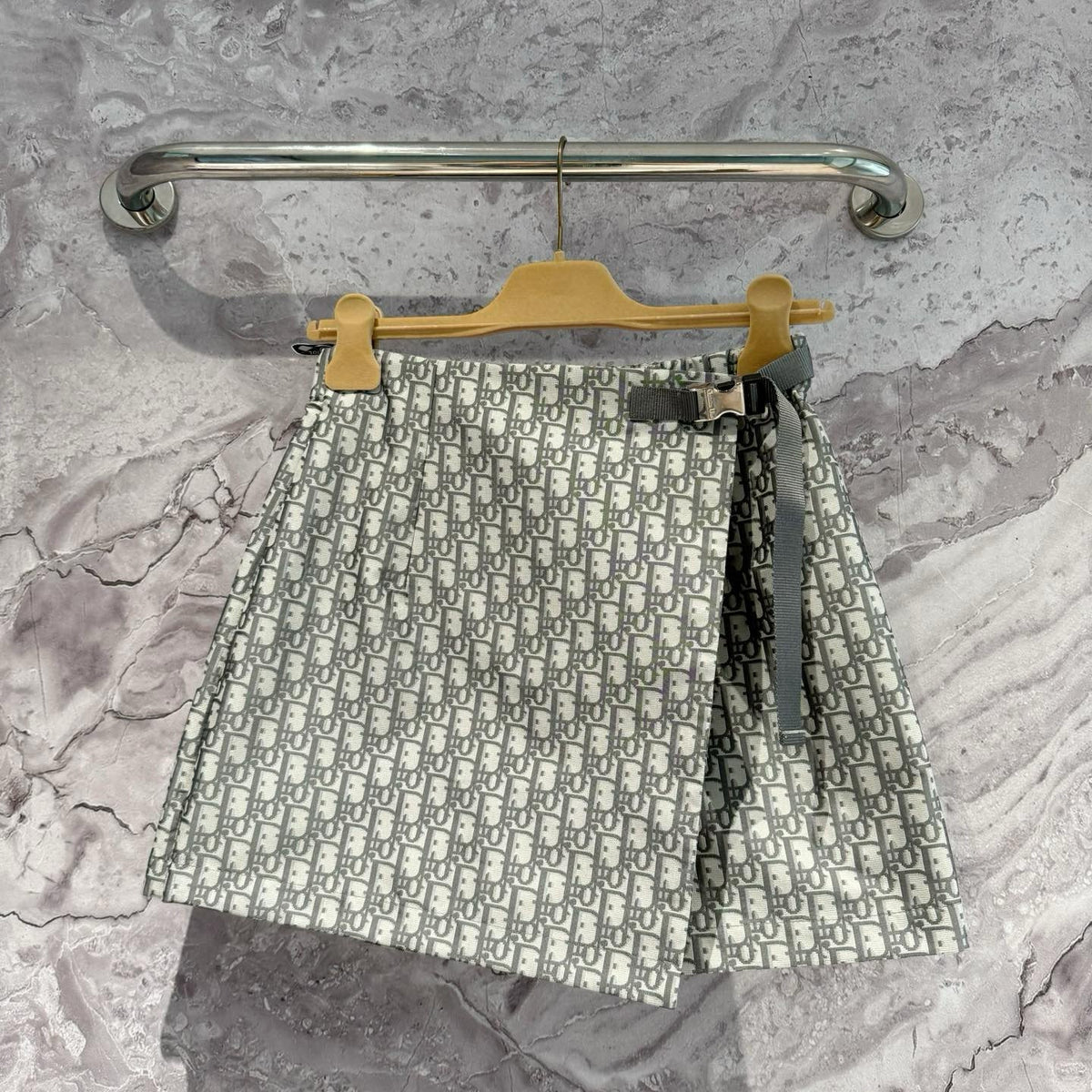 Interior view of Christian Dior Shorts with organised compartments
