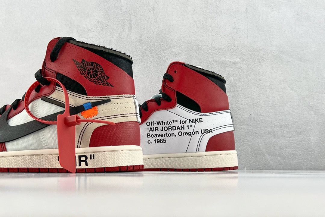 Off-White Shoes- Off-White Off White x Jordan 1 Chicago Comfortable Everyday Designer Shoes