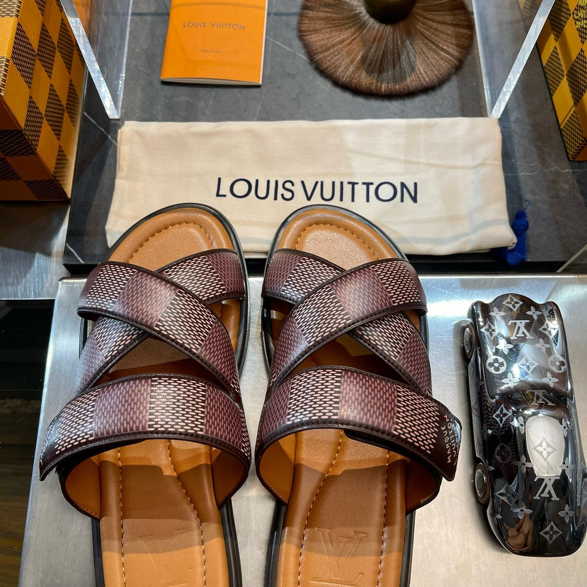 Louis Vuitton Shoes- Louis Vuitton Lou Venice Mule Luxury Lifestyle Designer Footwear